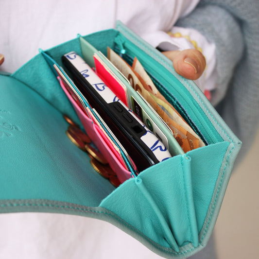 Portemonnaie Lou Minze Aqua