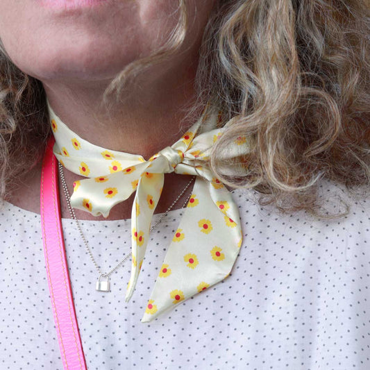 Tuch Margeriten Gelb