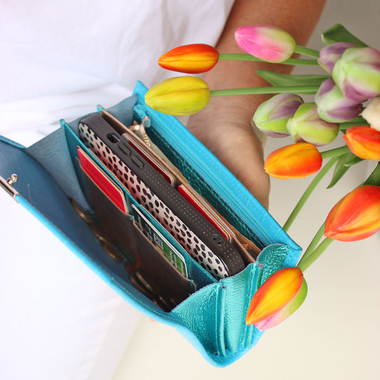 Portemonnaie Lou Cocco Azzurro