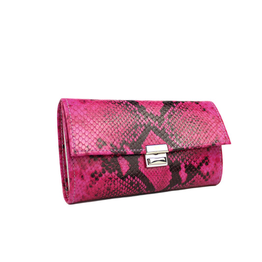Portemonnaie Lou Pink Snake