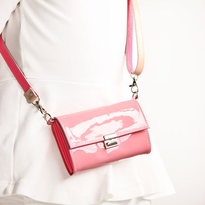 Riemen Natur Neon Pink
