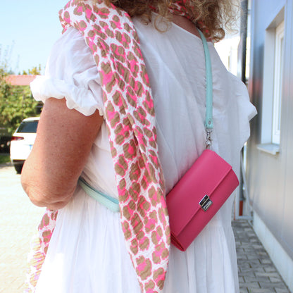 Geldbörsen zum umhängen elfenklang portemonnaies pink leder