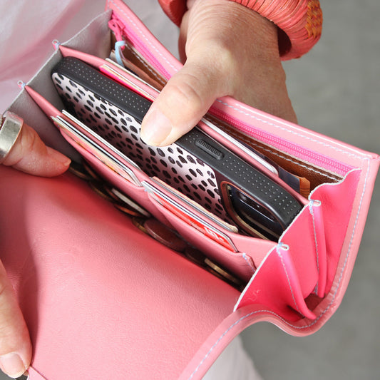 Portemonnaie Lou Glossy Pink
