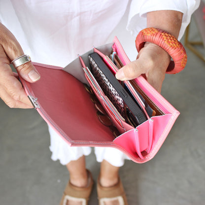 Portemonnaie Lou Glossy Pink