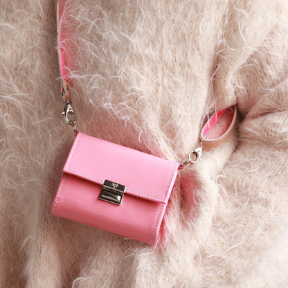 Riemen Natur Neon Pink