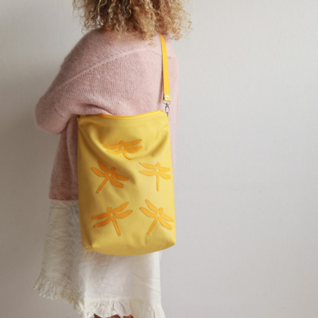 coole handtasche leder gelb elfenklang kaufen